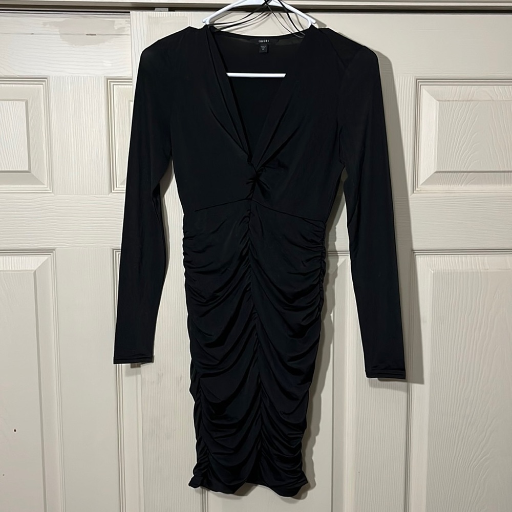 Guess Long-Sleeve Black Mini Dress.  Size-XS.